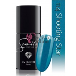 Oja UV Semilac 114 albastru cu sidef Shooting Star 7 ml